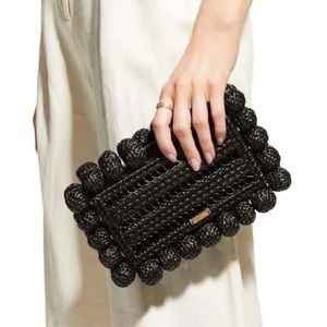 Cult Gaia Eos Rattan Clutch